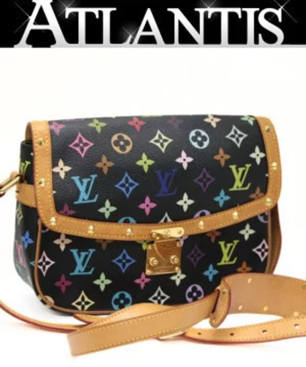 Louis Vuitton Sologne Shoulder Bag Multicolor Black